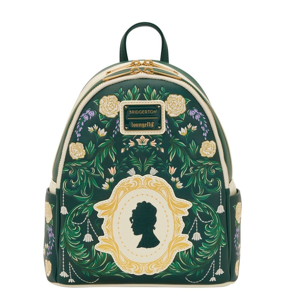 Loungfly Bridgerton Silhouette Floral Mini Backpack NWT